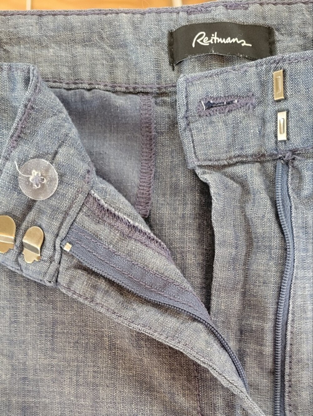 Wide Leg Reitmans Demin Dress Pant - Picture 4 of 4